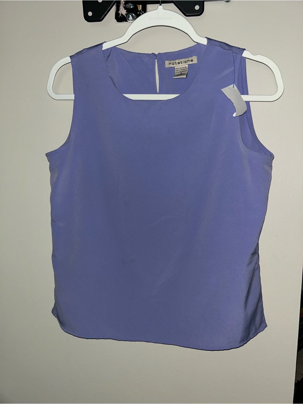 Notations Lavender Sleeveless Shell Top